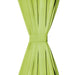 Draperii micro-satin cu bride, 2 buc, verde, 140 x 225 cm thumbnail 3