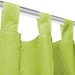 Draperii micro-satin cu bride, 2 buc, verde, 140 x 225 cm thumbnail 4