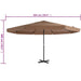 Umbrelă soare exterior cu stâlp aluminiu gri taupe 500 cm thumbnail 7