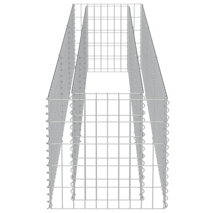 Strat înălțat gabion, 270 x 50 x 50 cm, oțel galvanizat