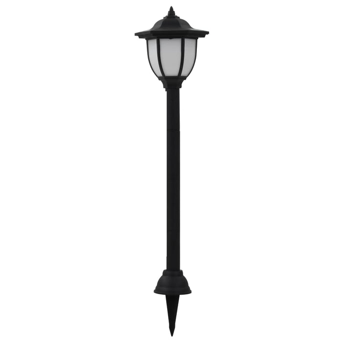 Lămpi solare de exterior cu LED, 3 buc, negru