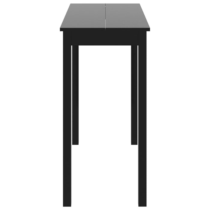 Masă de bar MDF, negru, 115x55x107 cm