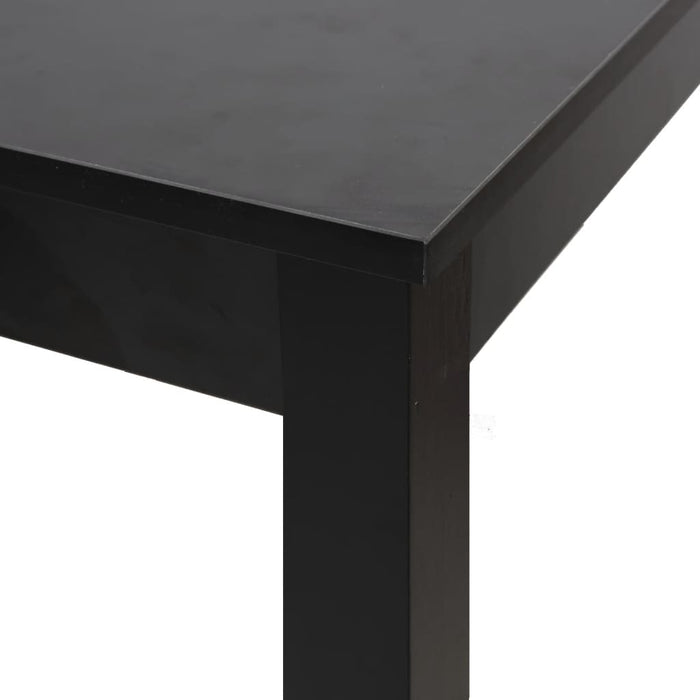 Masă de bar MDF, negru, 115x55x107 cm