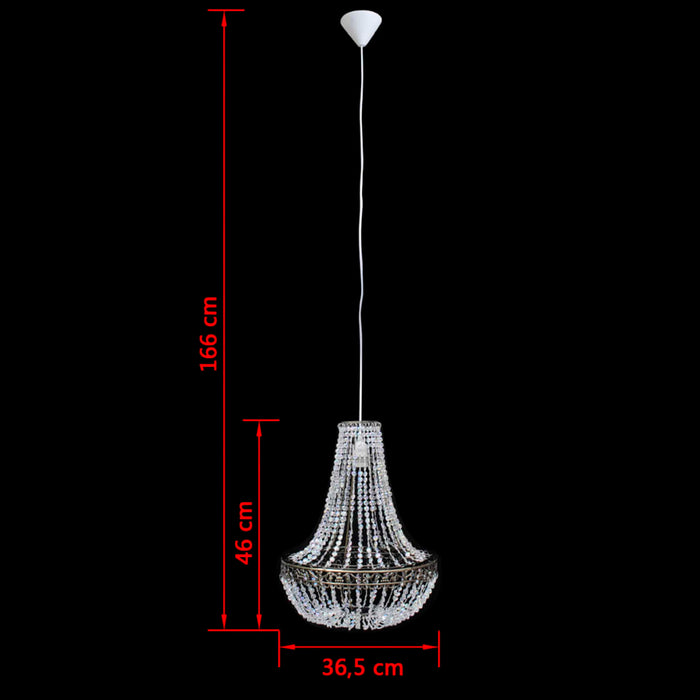 Candelabru pandantiv cu cristale, 36,5 x 46 cm