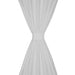 Draperii micro-satin cu bride, 140 x 245 cm, alb, 2 buc. thumbnail 3