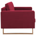 Set de canapele, 2 piese, bordo, material textil thumbnail 9