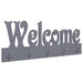 Cuier de perete WELCOME, gri, 74 x 29,5 cm thumbnail 1