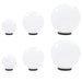 Set lămpi glob cu LED, 6 buc., 20/30/40 cm, PMMA, sferic thumbnail 1