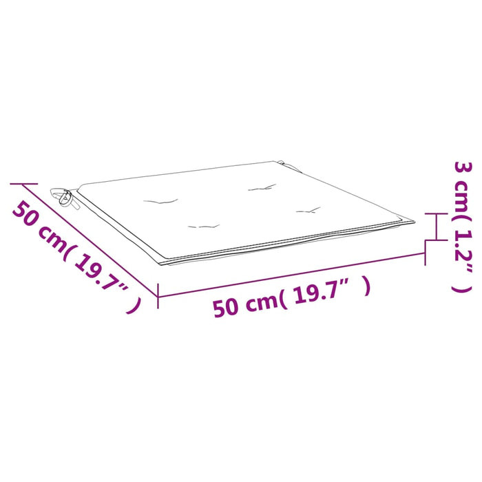 Perne scaune grădină 2 buc. antracit 50x50x3 cm țesătură Oxford