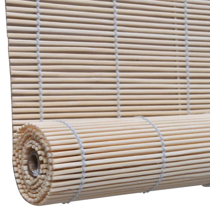 Jaluzele din bambus natural tip rulou, 4 buc., 120 x 160 cm