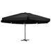 Umbrelă de soare exterior cu stâlp aluminiu, negru, 500 cm thumbnail 1