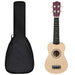 Set ukulele soprano, cu husă, pentru copii, natural, 21" thumbnail 1