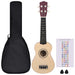 Set ukulele soprano, cu husă, pentru copii, natural, 21" thumbnail 2