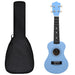 Set ukulele Soprano pentru copii, cu husă, bleu, 21" thumbnail 1