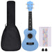 Set ukulele Soprano pentru copii, cu husă, bleu, 21" thumbnail 2