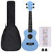 Set ukulele Soprano pentru copii, cu husă, bleu, 23" thumbnail 2