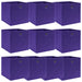 Cutii depozitare, 10 buc., violet, 32x32x32 cm, textil thumbnail 1