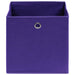 Cutii depozitare, 10 buc., violet, 32x32x32 cm, textil thumbnail 3