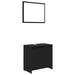 Set mobilier de baie, negru, PAL thumbnail 2