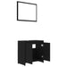 Set mobilier de baie, negru, PAL thumbnail 3