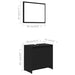 Set mobilier de baie, negru, PAL thumbnail 9