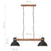 Lampă suspendată industrială, negru, 109 cm, 25 W, E27 thumbnail 11