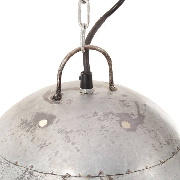 Lampă suspendată industrială 25 W, argintiu, 42 cm, E27, rotund