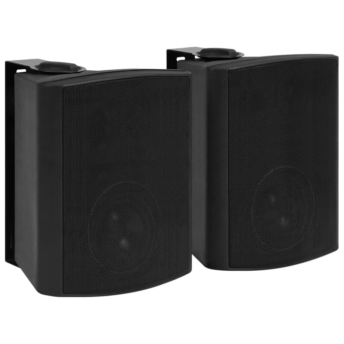 Boxe stereo de perete, 2 buc., negru, 120 W, interior/exterior