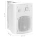 Boxe stereo de perete, 2 buc., alb, 80 W, interior/exterior thumbnail 11