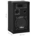 Boxe Hifi pasive de scenă profesionale, 2 buc., negru, 800 W thumbnail 9