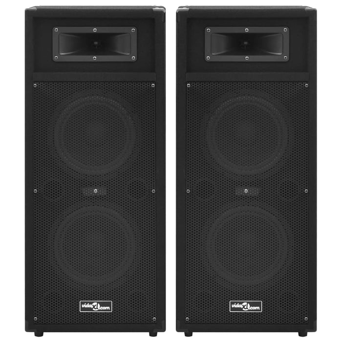 Boxe Hifi pasive de scenă profesionale, 2 buc., negru, 1000 W