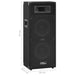 Boxe Hifi pasive de scenă profesionale, 2 buc., negru, 1000 W thumbnail 9