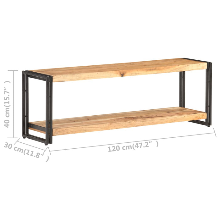 Comodă TV, 120 x 30 x 40 cm, lemn masiv de acacia