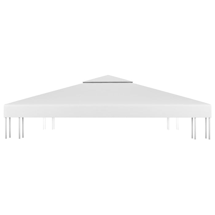 Acoperiș de pavilion cu 2 niveluri, alb, 4x3 m, 310 g/m²