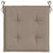 Perne scaune grădină 4 buc. gri taupe 50x50x3cm țesătură Oxford thumbnail 5