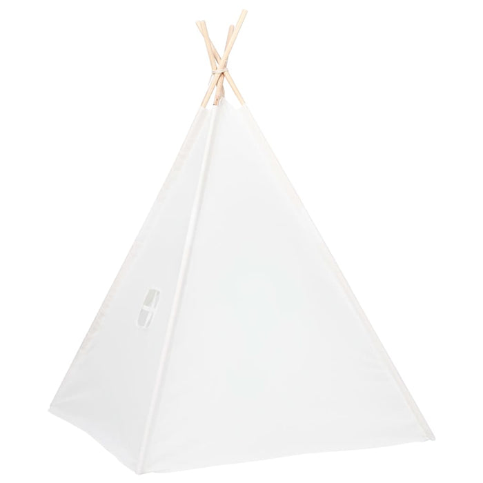 Cort de copii teepee cu geantă piersică, alb, 120x120x150 cm,