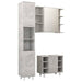 Set mobilier baie, 3 piece, gri beton, lemn prelucrat thumbnail 2