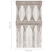 Perdea macrame, gri taupe,140 x 240 cm, bumbac thumbnail 5