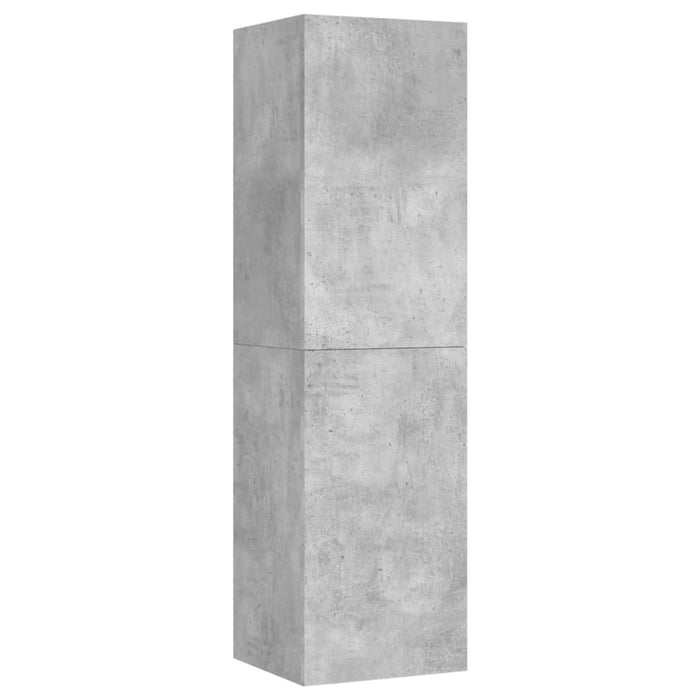 Comodă TV, gri beton, 30,5x30x110 cm, lemn prelucrat