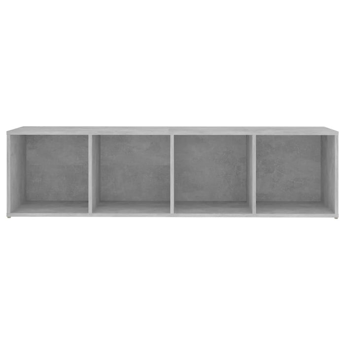 Comodă TV, gri beton, 142,5x35x36,5 cm, PAL