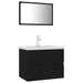 Set mobilier de baie, negru, lemn prelucrat thumbnail 2