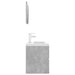 Set mobilier de baie, gri beton, lemn prelucrat thumbnail 4