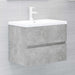 Set mobilier de baie, gri beton, lemn prelucrat thumbnail 5