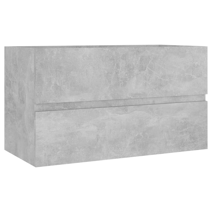 Set mobilier de baie, gri beton, gri beton