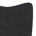 Scaun balansoar, negru, material textil thumbnail 6