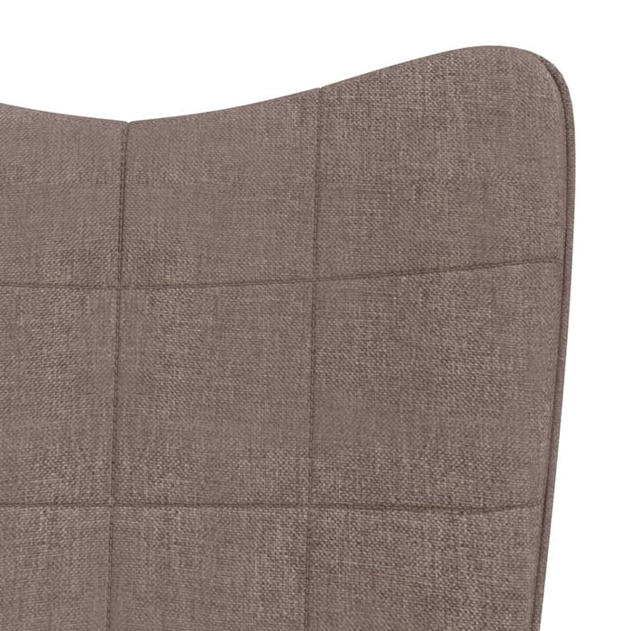 Scaun balansoar, gri taupe, material textil