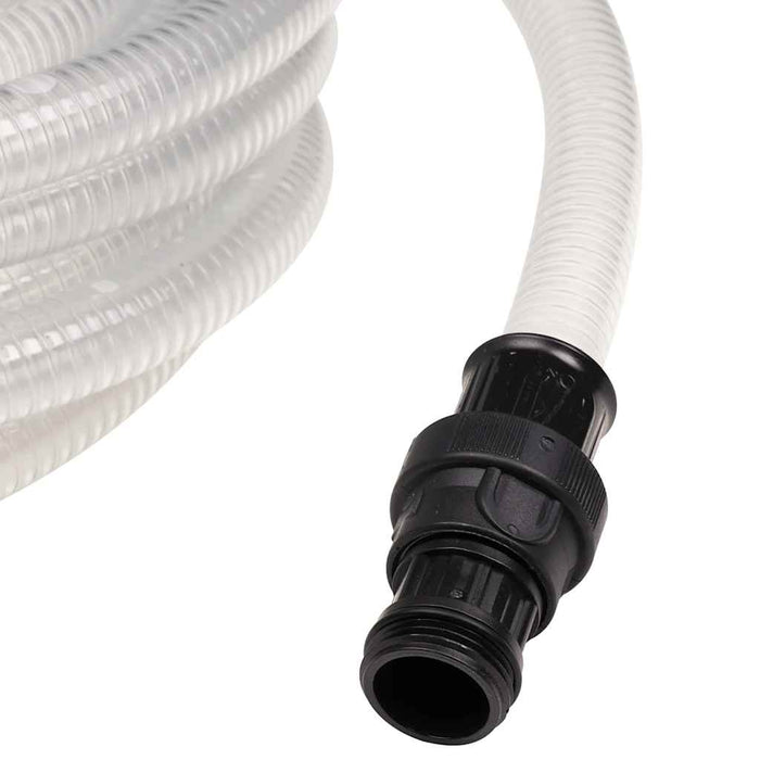 Furtun de aspirație cu conectori PVC transparent 1" 10 m PVC