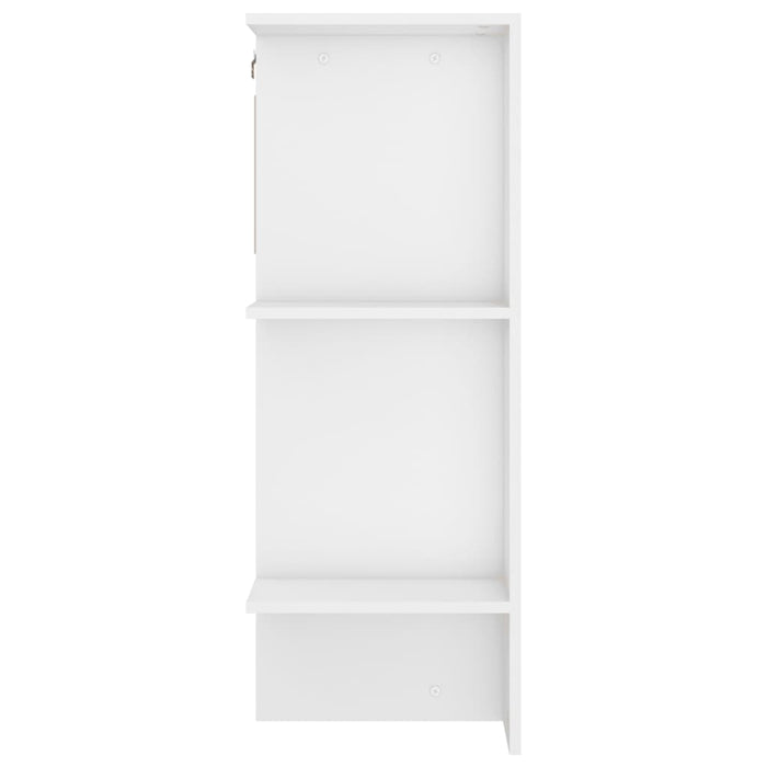 Dulap de hol, alb, 97,5x37x99 cm, lemn prelucrat