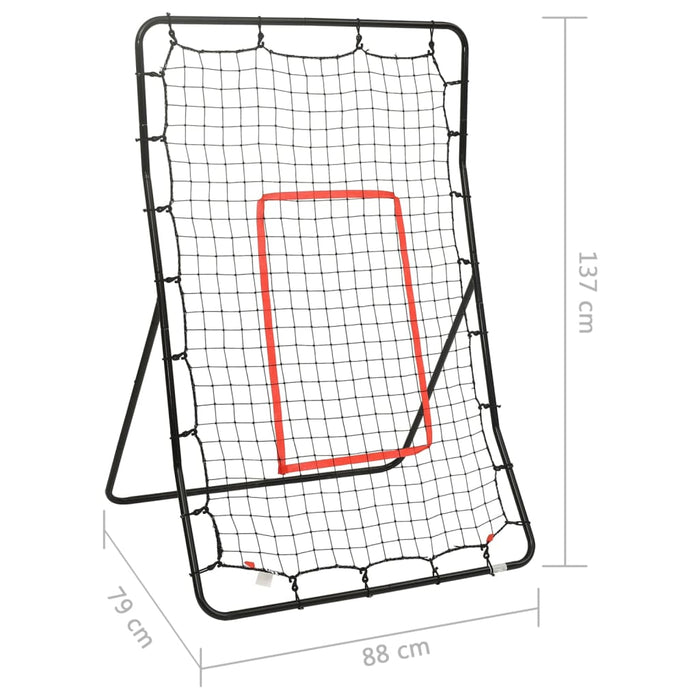 Rebounder antrenament fotbal, 88x79x137 cm, oțel