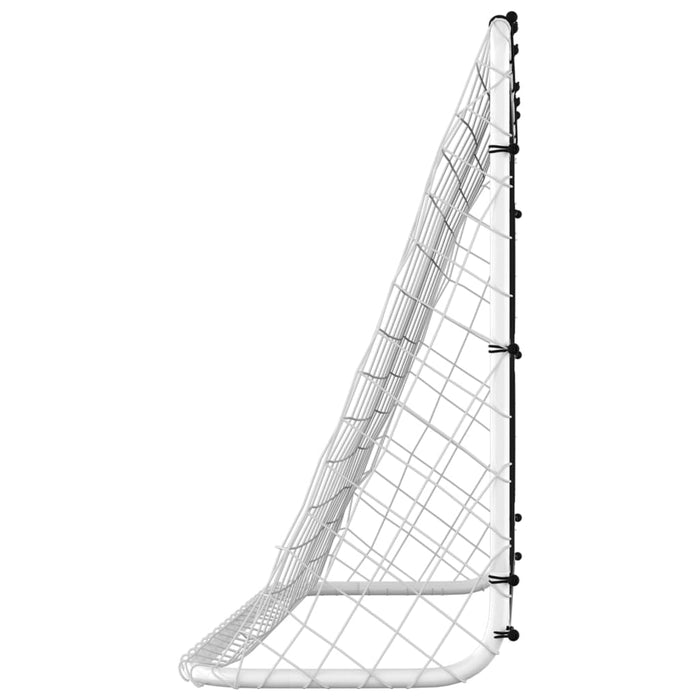 Poartă de fotbal cu plasă de antrenament, 184x61x122 cm, oțel